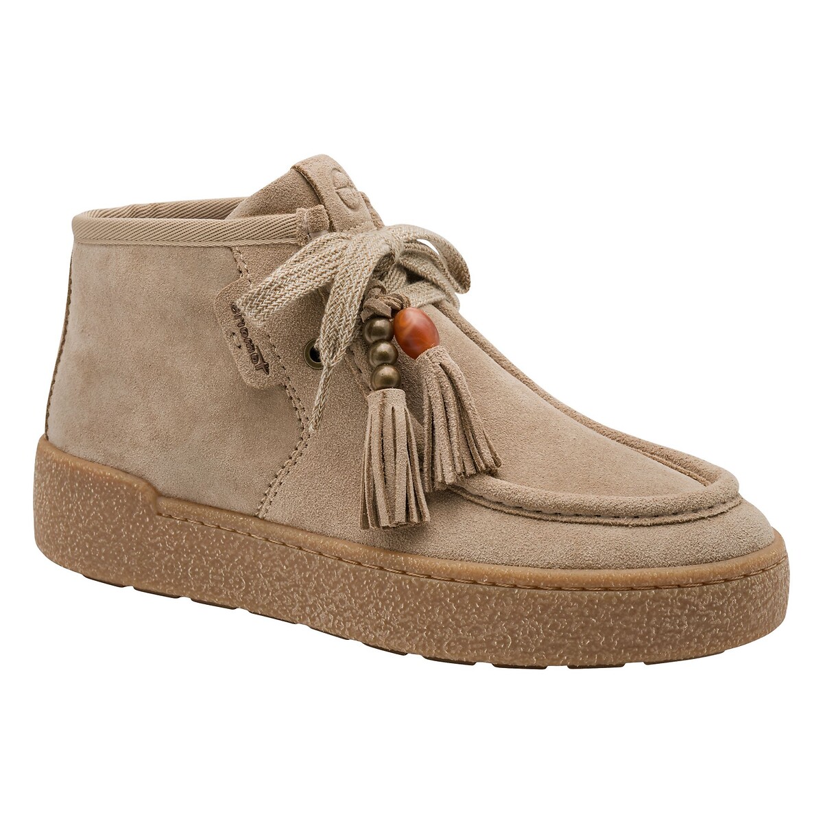 Scarpe alte in camoscio talpa, TAMARIS
