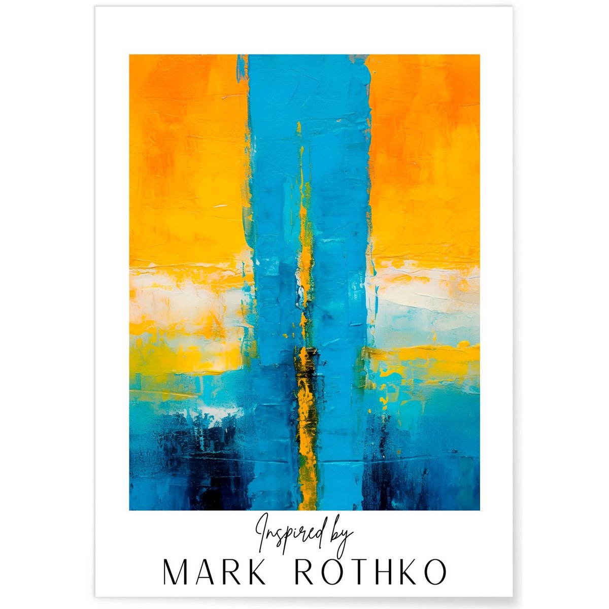 Affiche Mark Rothko n°14 blanc, L'AFFICHERIE