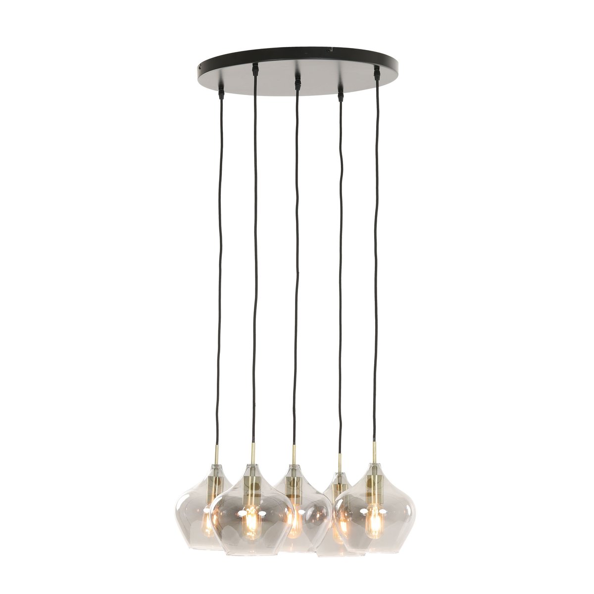 Suspension 5L 104x20x120 cm RakelL antique+smoke Light & Living bronze antique, ZAGO