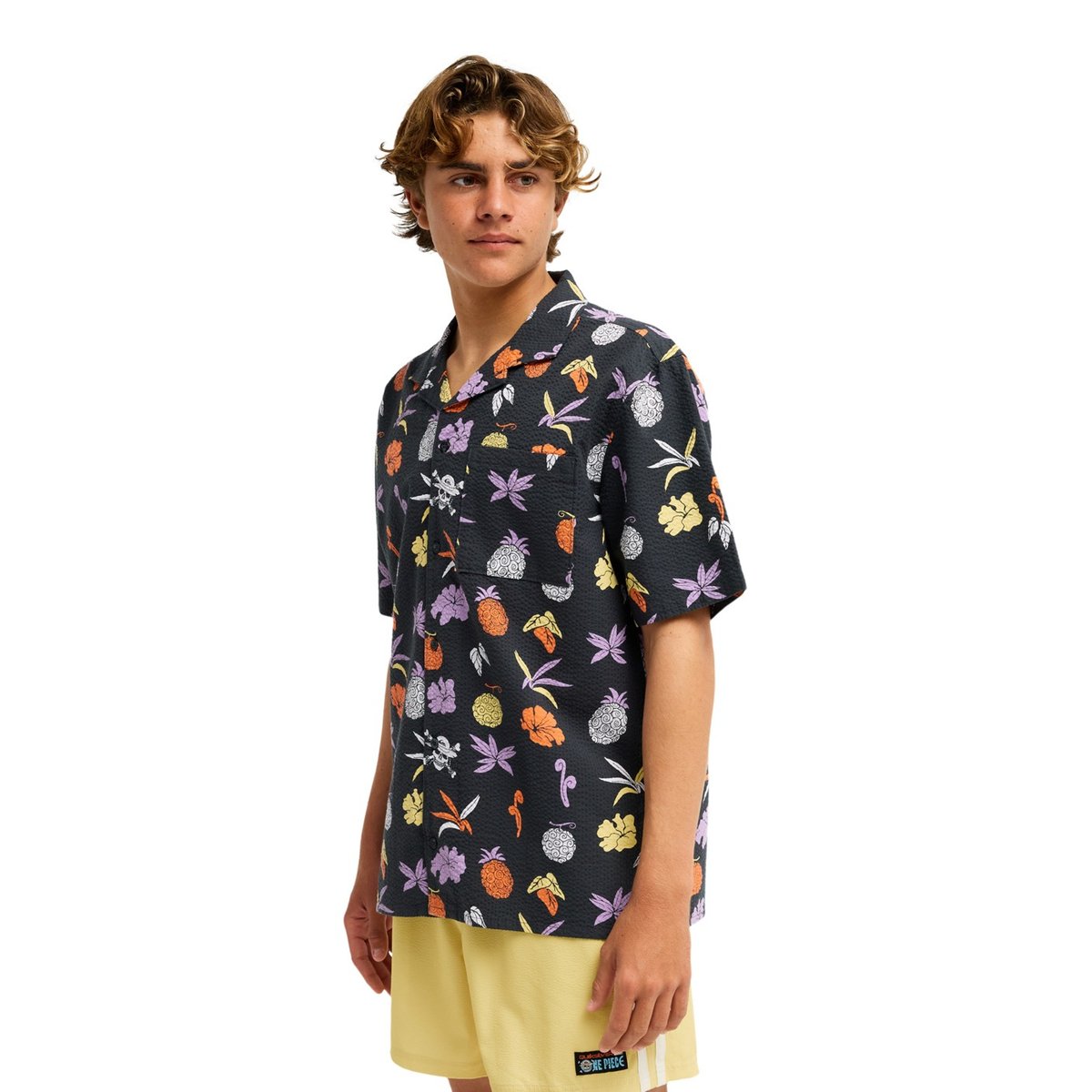 Chemise manches courtes ONE PIECE NO MI violet phantom opqs gomu no mi, QUIKSILVER
