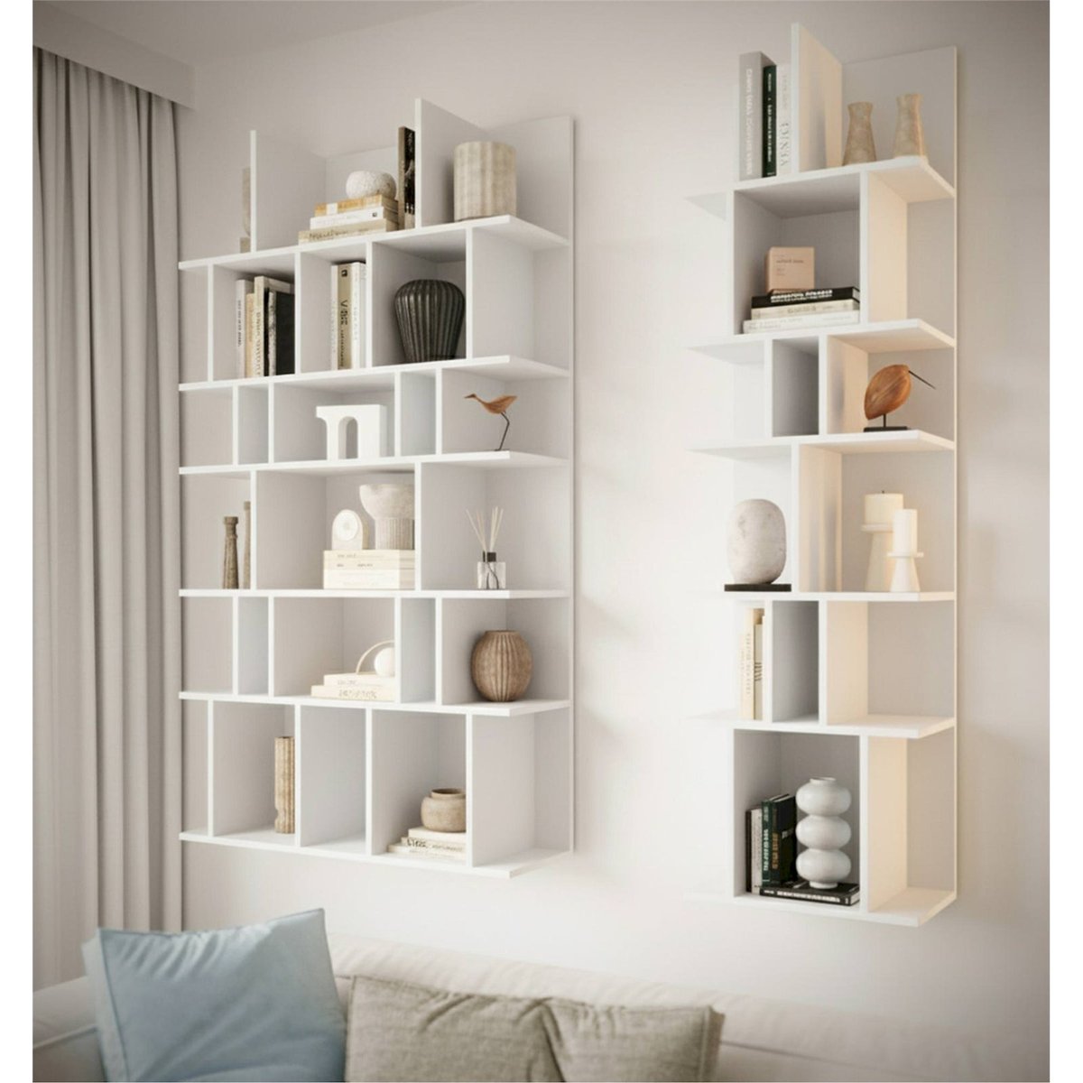 Bibliothèque ouverte collection BEMMI blanc, RECOLLECTION