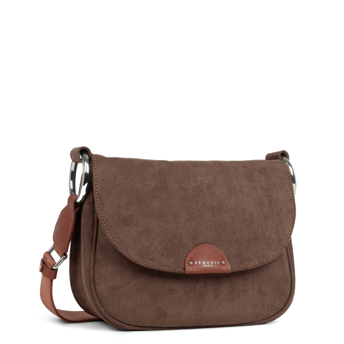 Sac trotteur HANDLE SUÉDINE marron, SEQUOIA