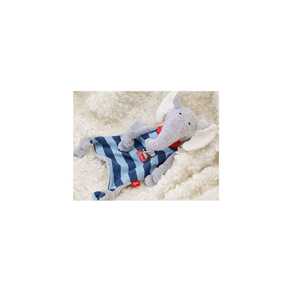 Doudou plat Lolo Lombardo bleu, SIGIKID