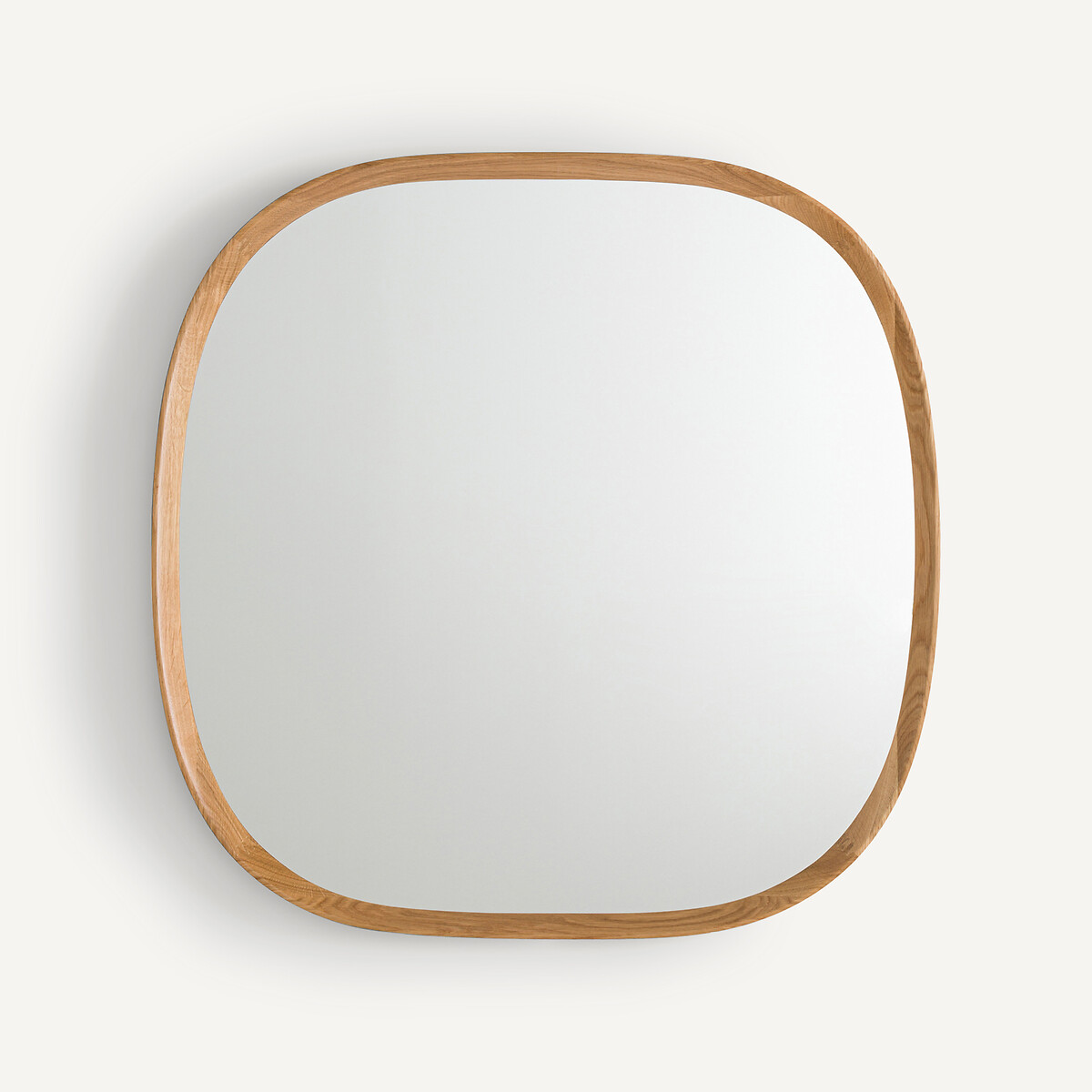 Miroir organique chêne massif et MDF, H80cm, Orion naturel, AM.PM
