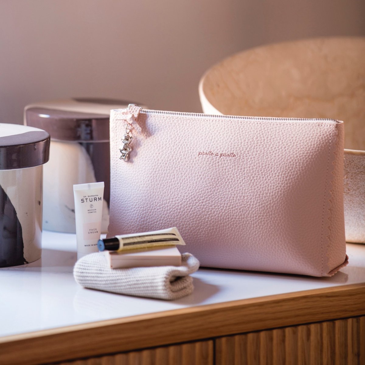 Trousse de toilette rose, PASITO A PASITO