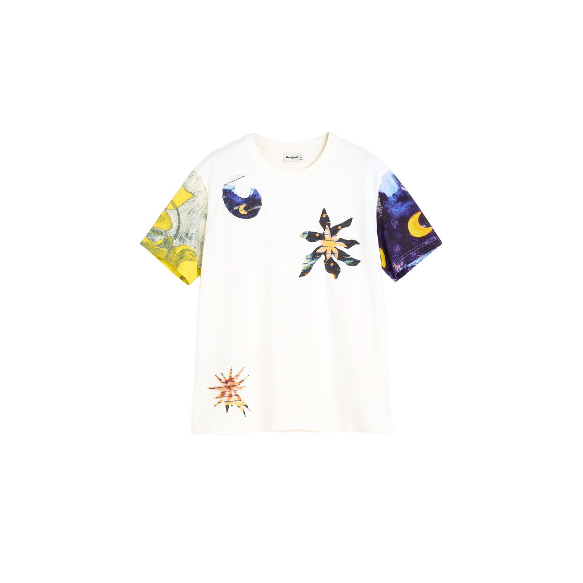 T-shirt imprimé cosmos beige, DESIGUAL