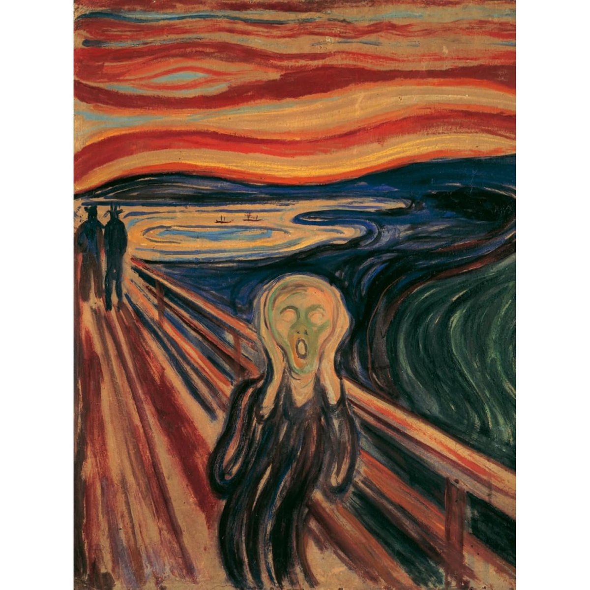 Puzzle Le Cri Edvard Munch 1000 pcs blanc, RAVENSBURGER
