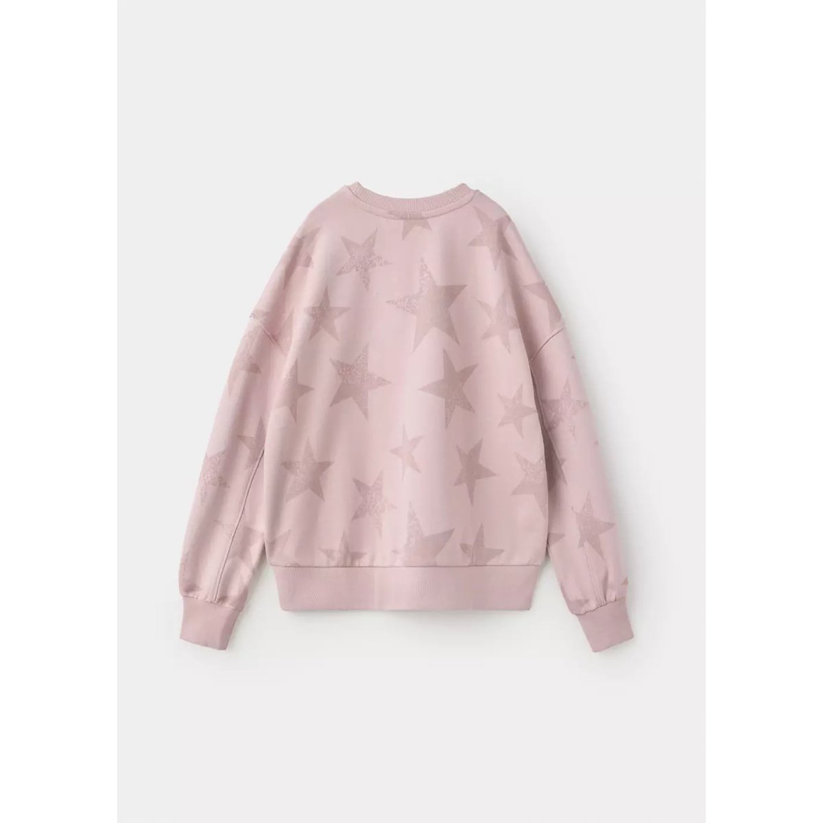 Sweat en coton à motif étoiles rose, MANGO KIDS
