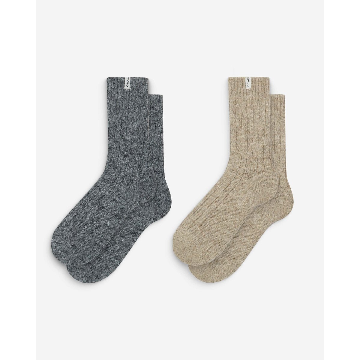 Chaussettes épaisses en laine mélangée multico Arlen multico, GRACE & MILA