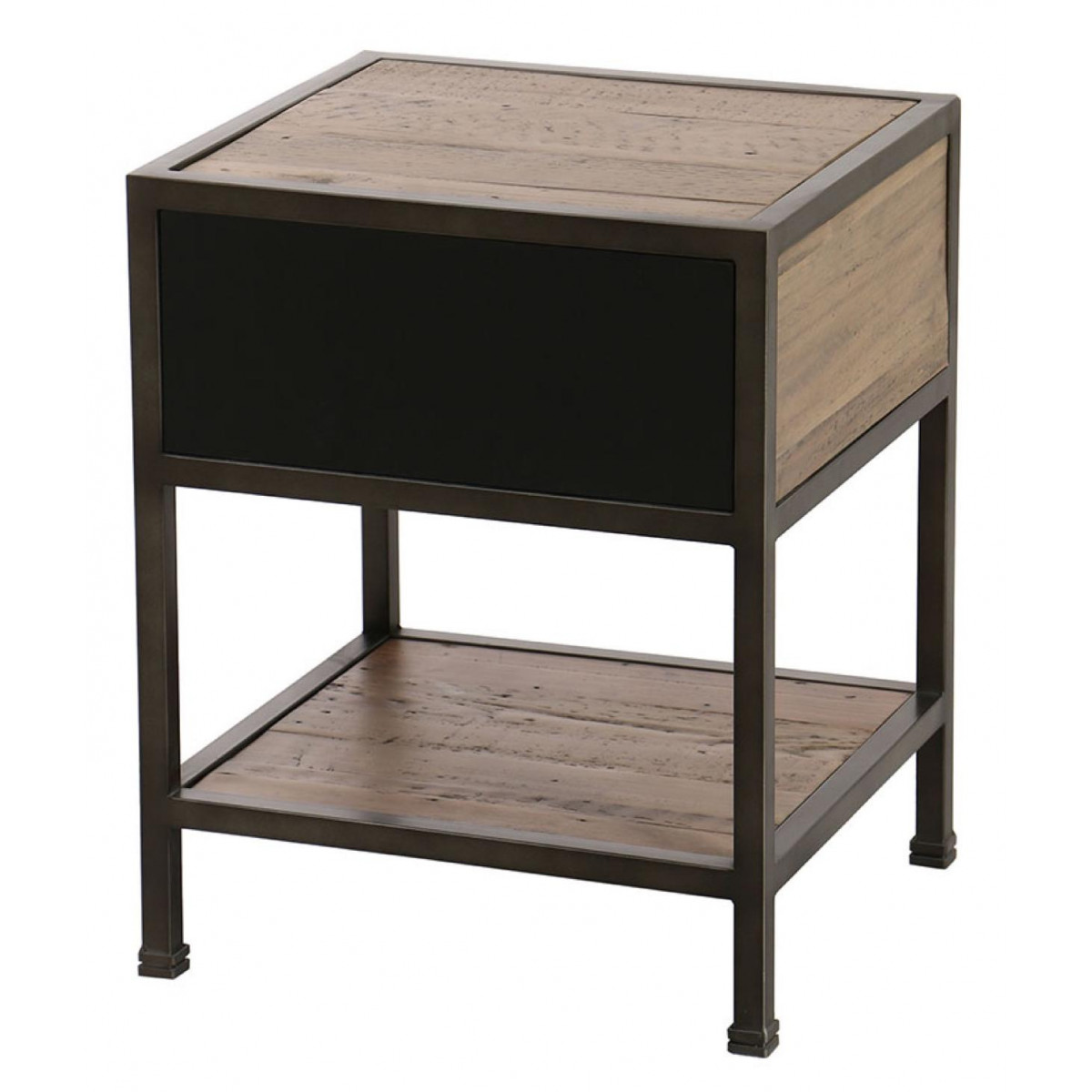 Table de chevet 1 tiroir - MANUFACTURE marron, INTERIOR'S