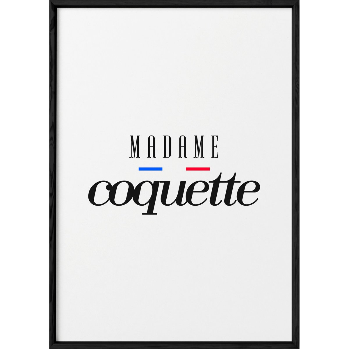 Affiche Madame Coquette blanc, L'AFFICHERIE