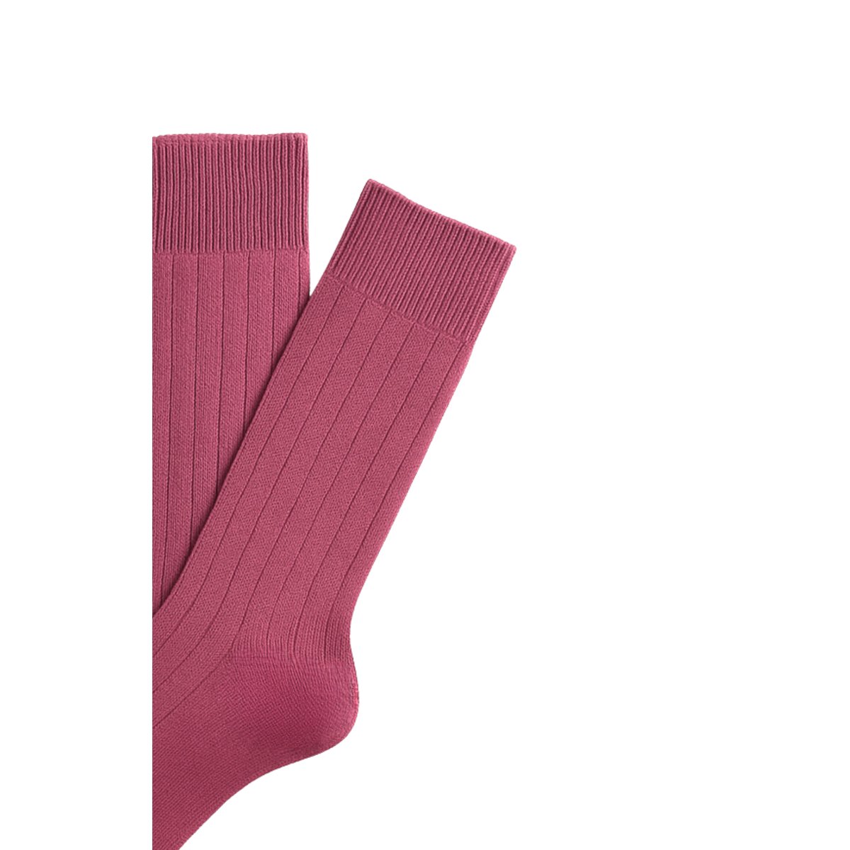 Chaussettes en laine et cachemire Uni Fuchsia fushia, ARTHUR