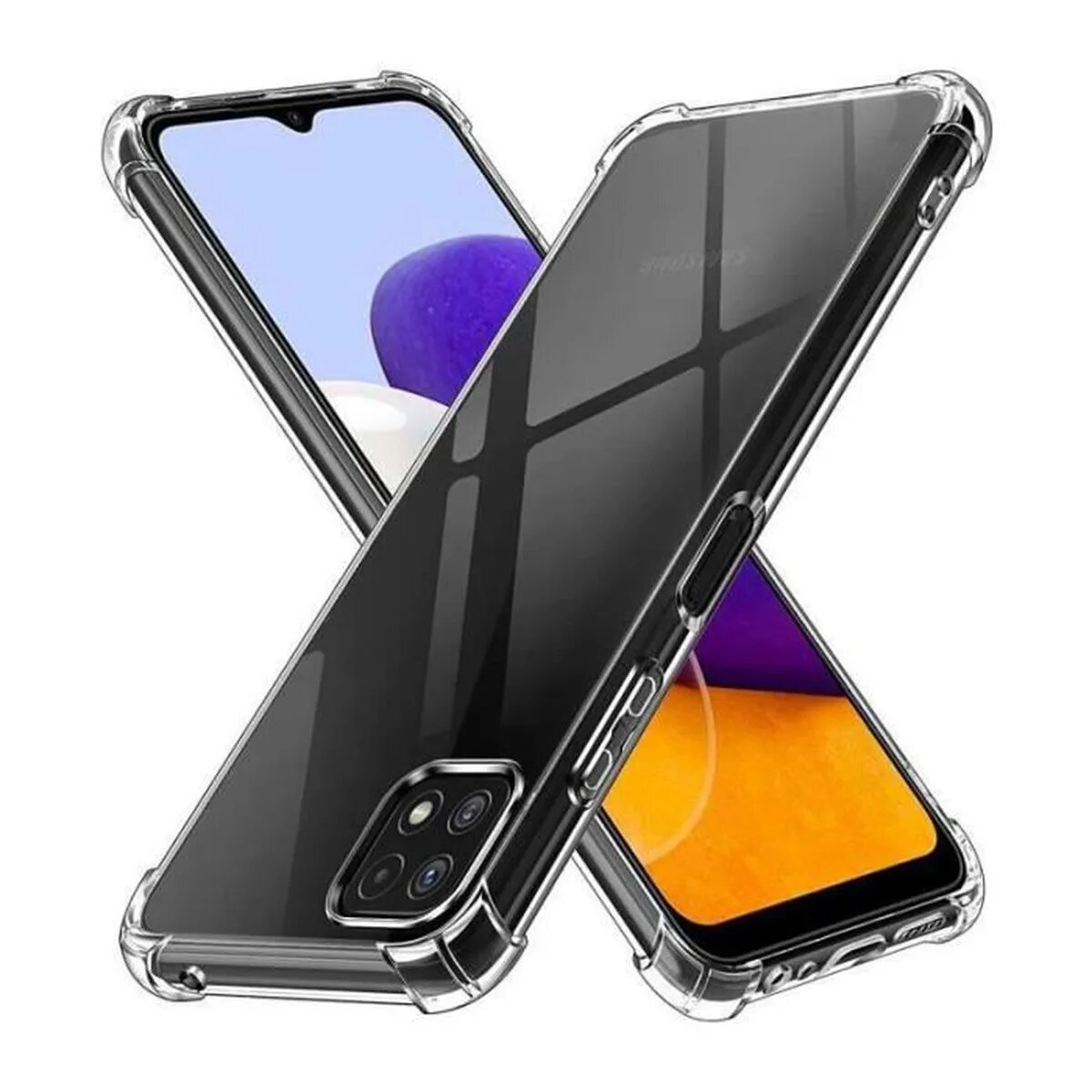 Coque souple renforcée Galaxy A22 5g transparent, EVETANE