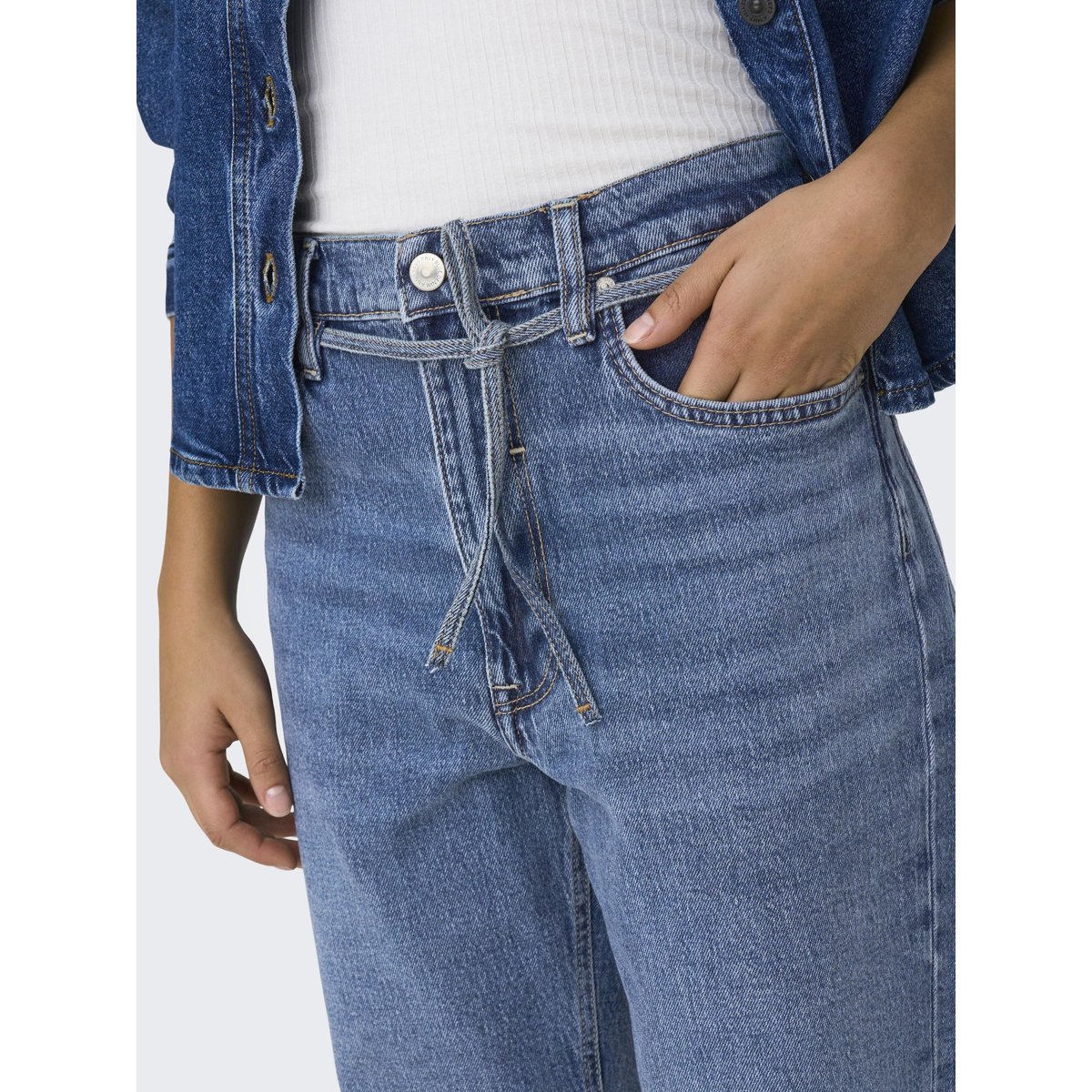 Jean Coupe Droite medium blue denim, ONLY