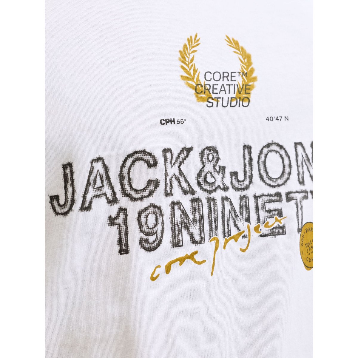 T-Shirt white, JACK & JONES
