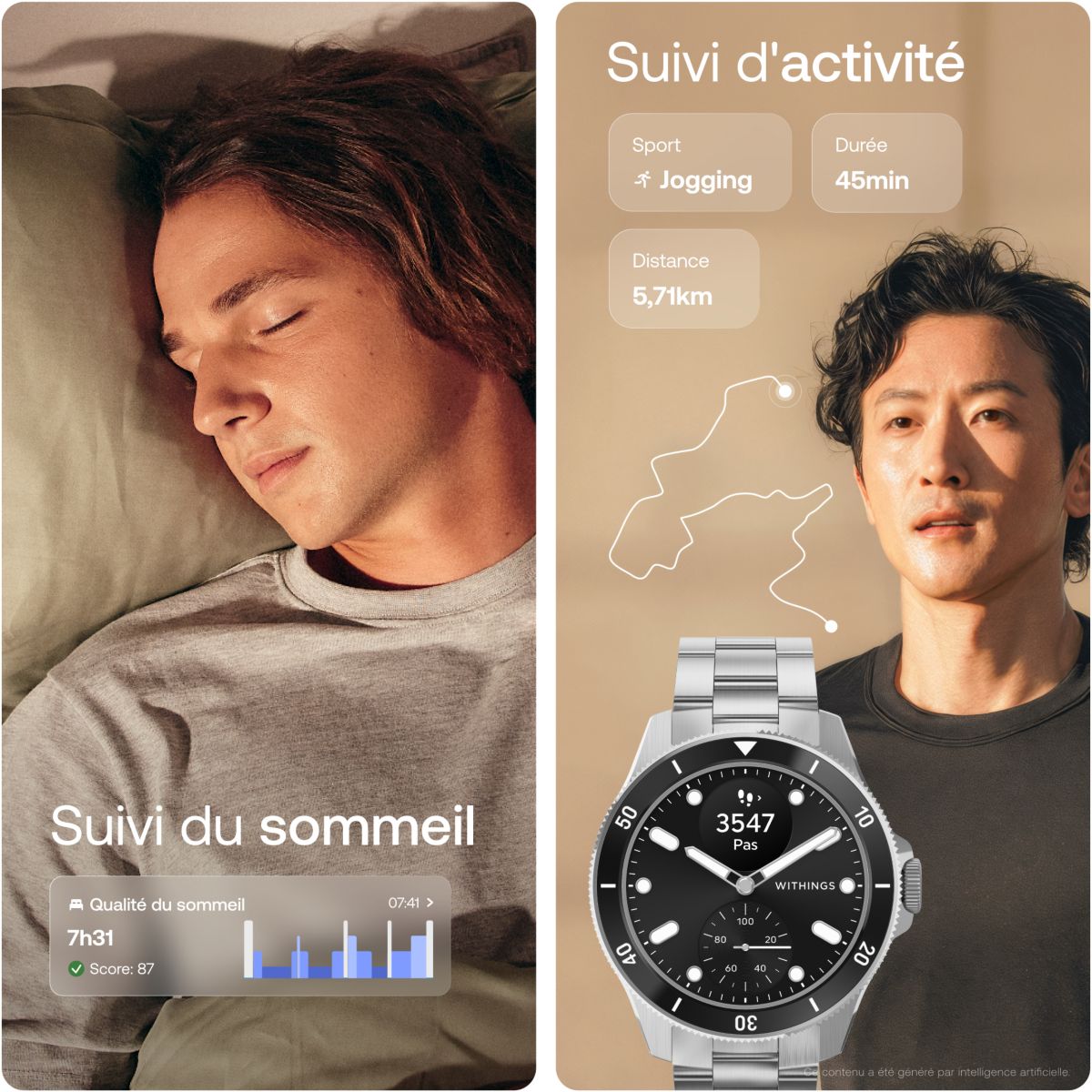 Montre santé Scanwatch Nova 42mm Noire noir, WITHINGS