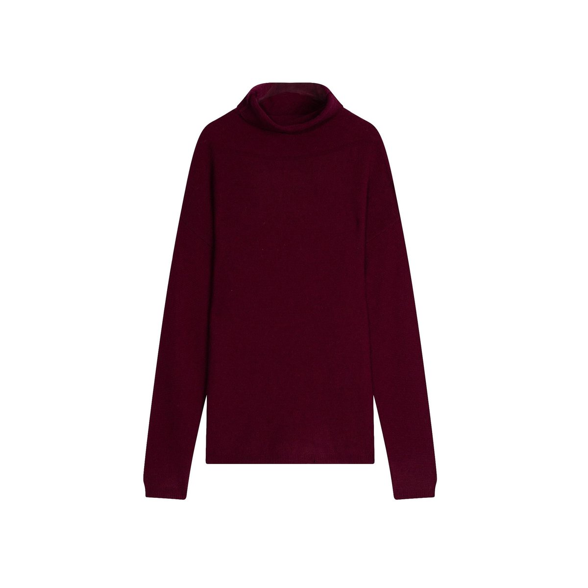 Pull Col Roulé Bordeaux Blantyre bordeaux, JUST CASHMERE