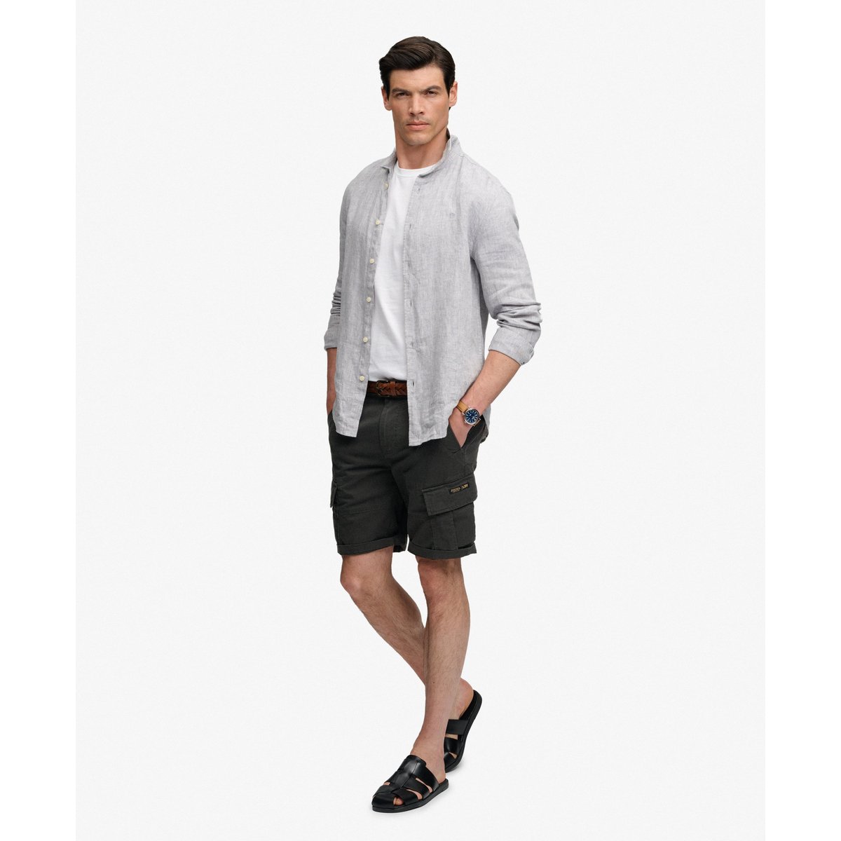 Short Cargo Vintage Core Coupe Décontractée noir, SUPERDRY
