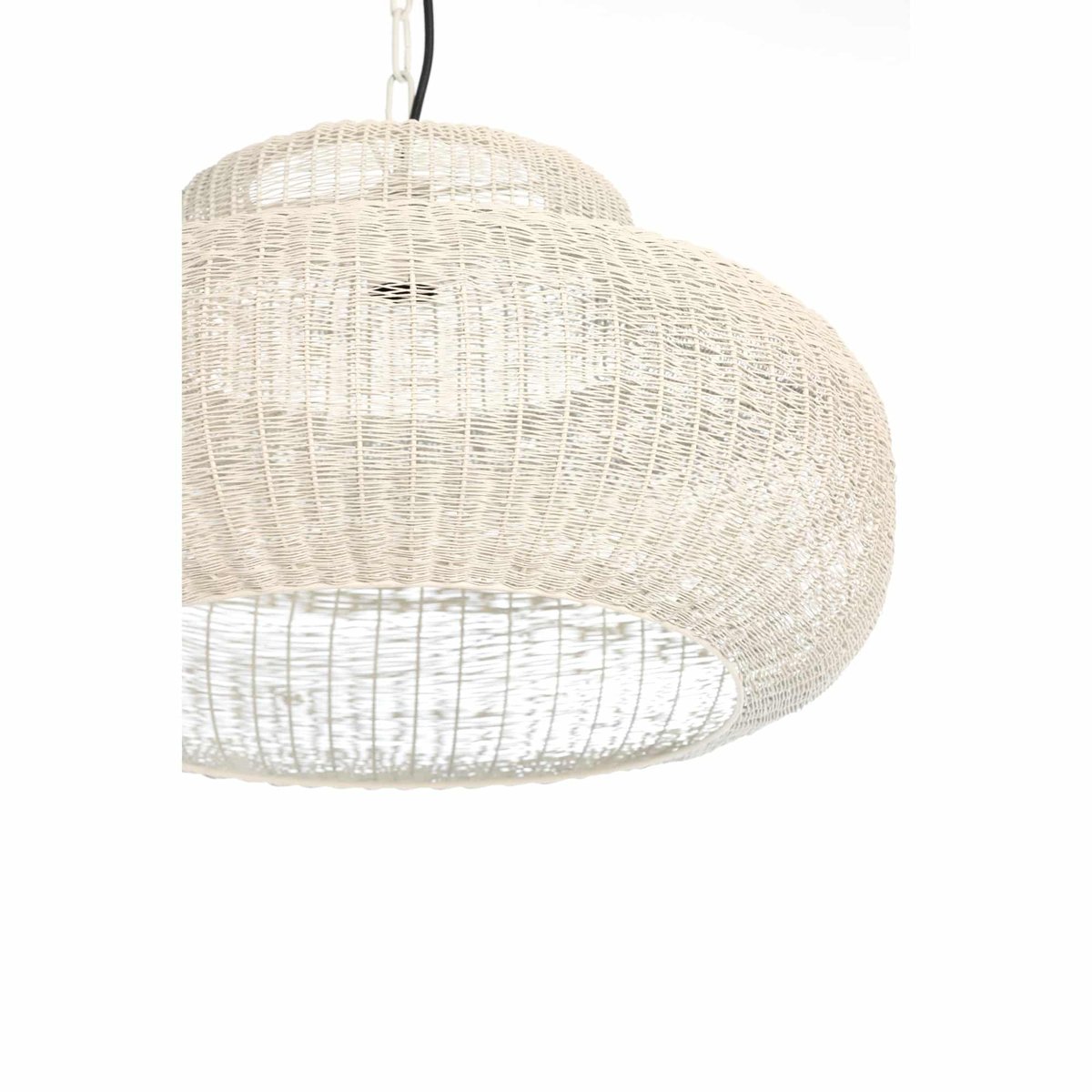 Lampe Suspendue Métal PIEDRA crème, LIGHT & LIVING 