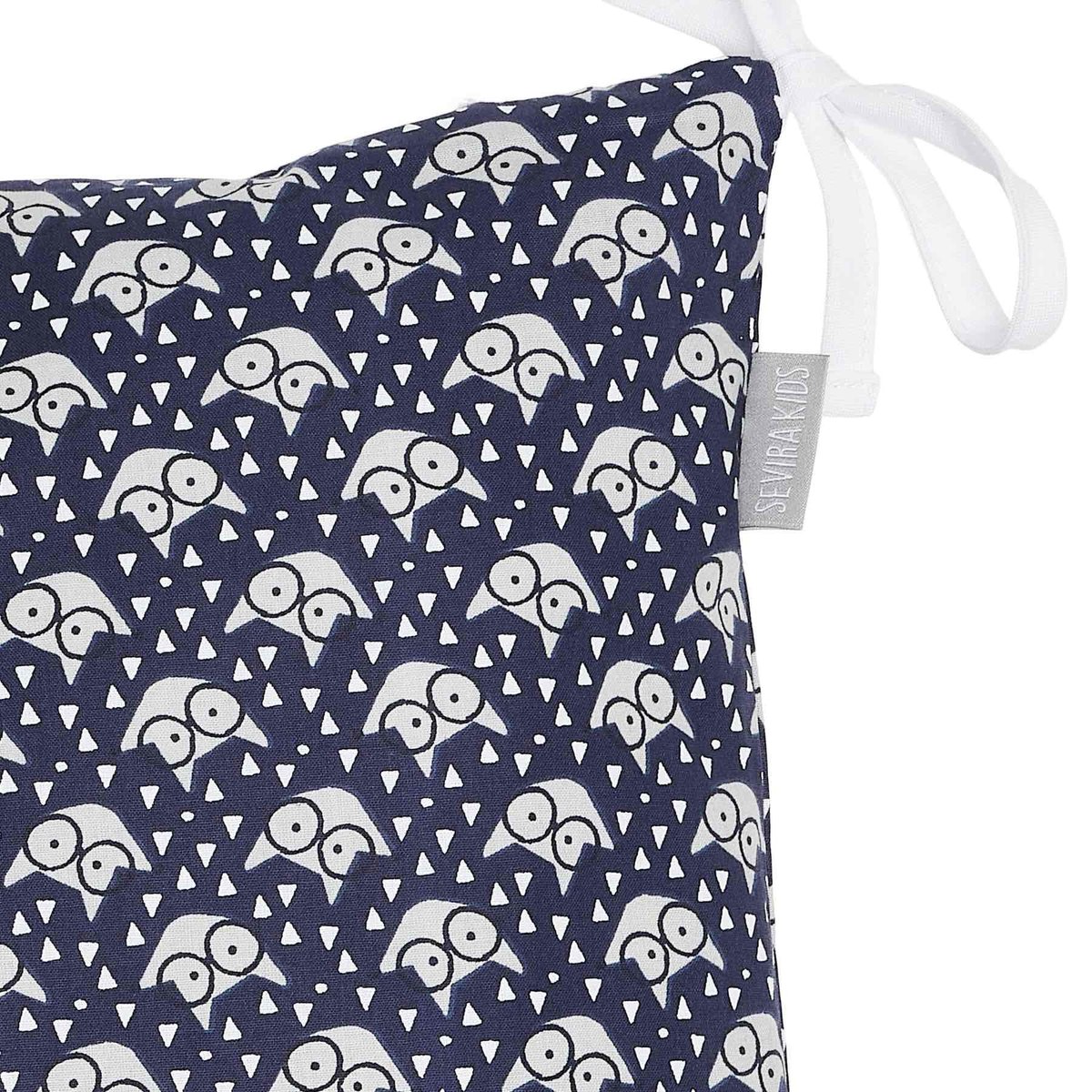 Taies de coussin pour tour de lit modulable ELI ESKIMO bleu marine, SEVIRA KIDS