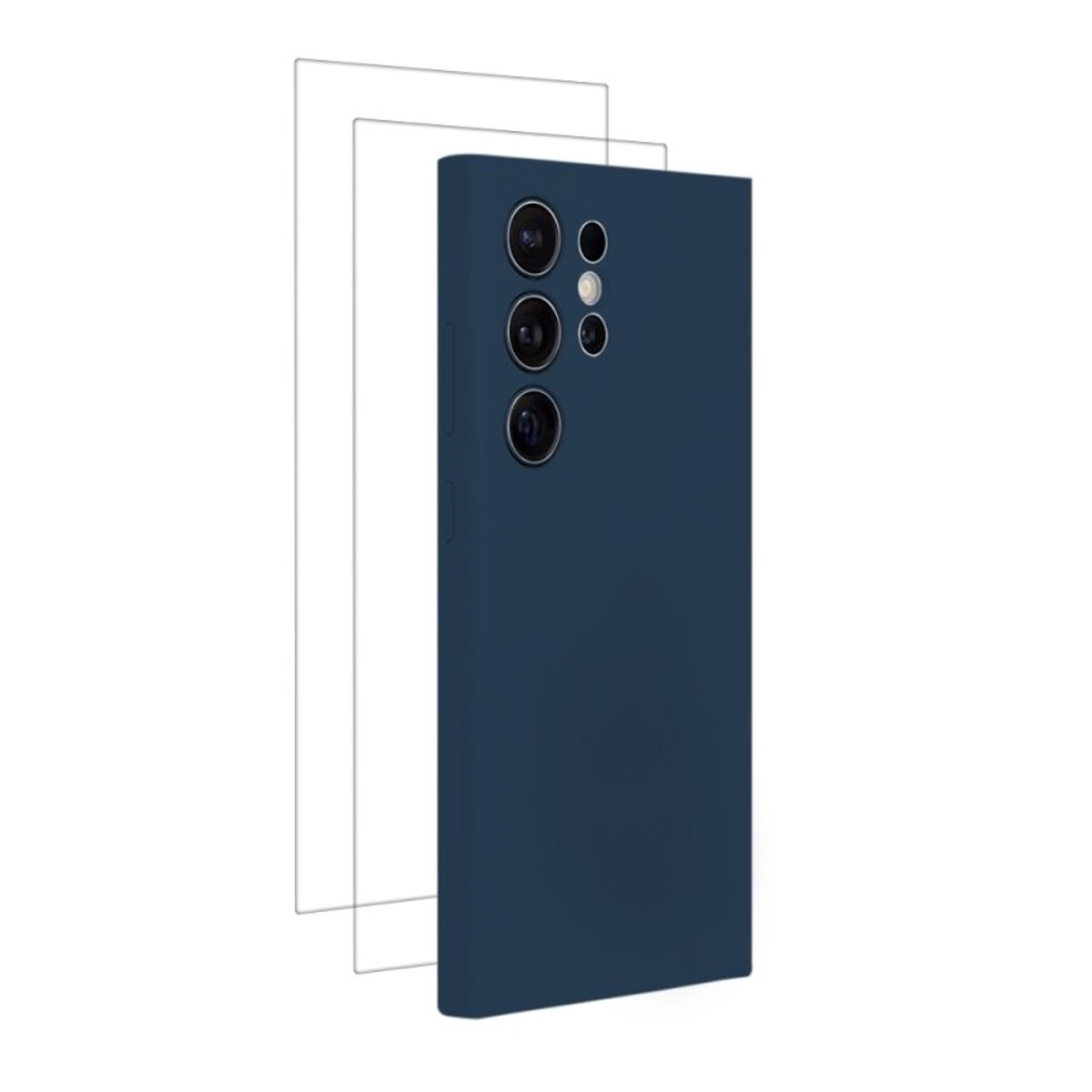 Coque Galaxy S24 Ultra antichoc + 2 vitres bleu, EVETANE