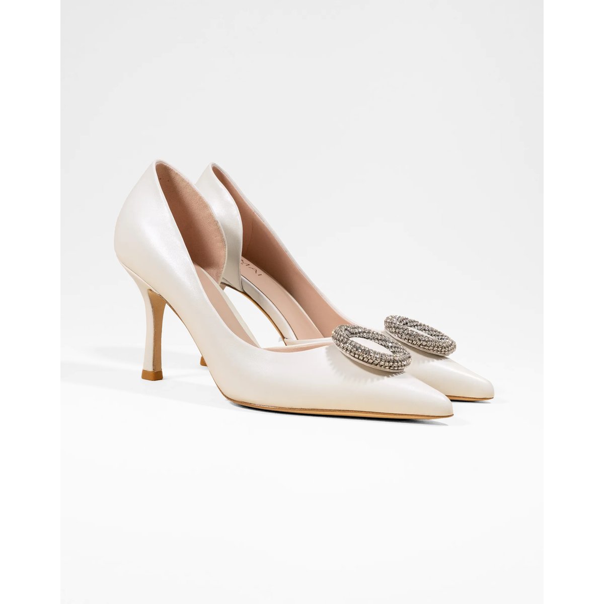 Escarpins à strass COCO blanc, MI MAI