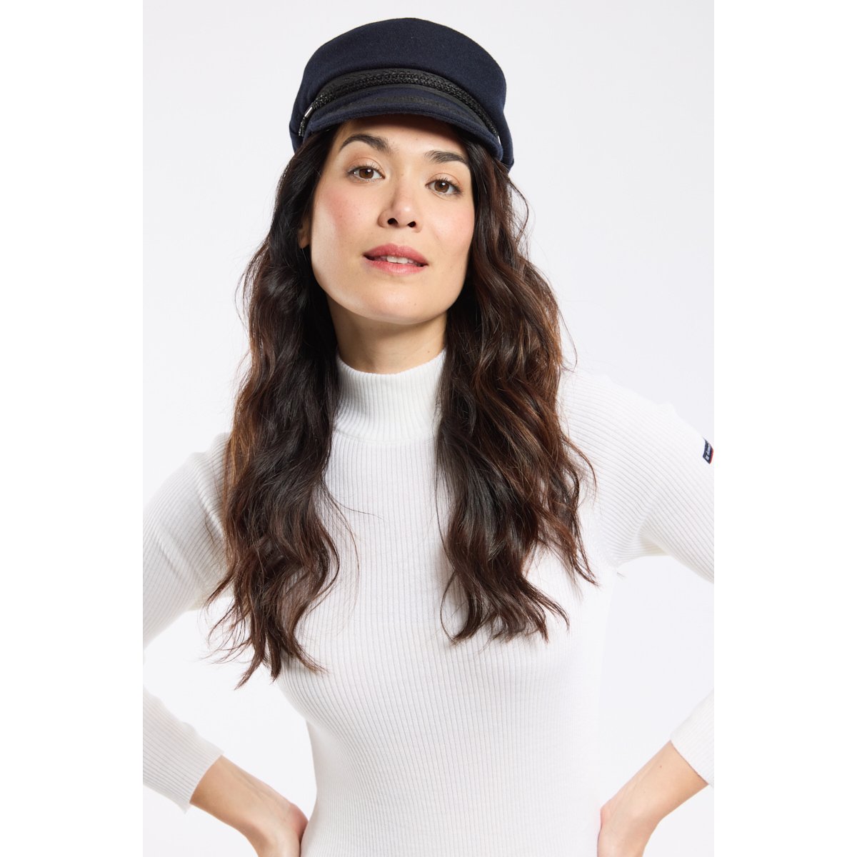 Casquette de marin en laine BELON marine, ARMOR-LUX