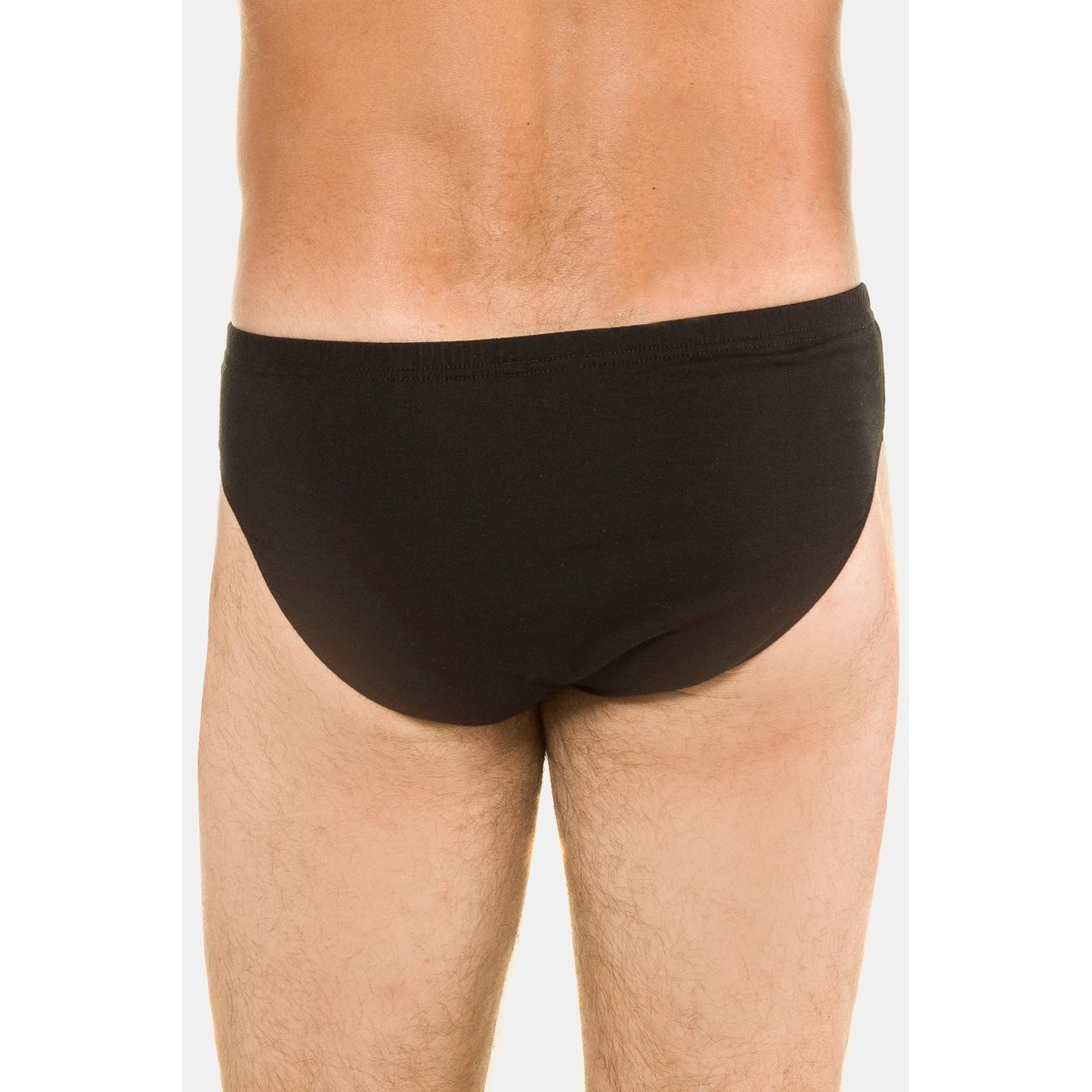 Slips, lot de 3,, taille élastique, coton noir, JP1880
