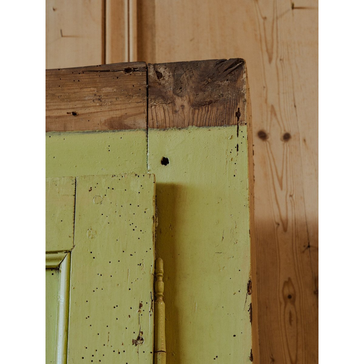 Bonnetière en bois vert Blandine N°473 - Bon état vert, DEBONGOUT