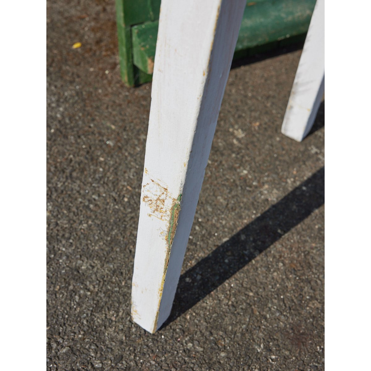 Table en bois blanc brut Francine N°1409 - Bon état blanc, DEBONGOUT