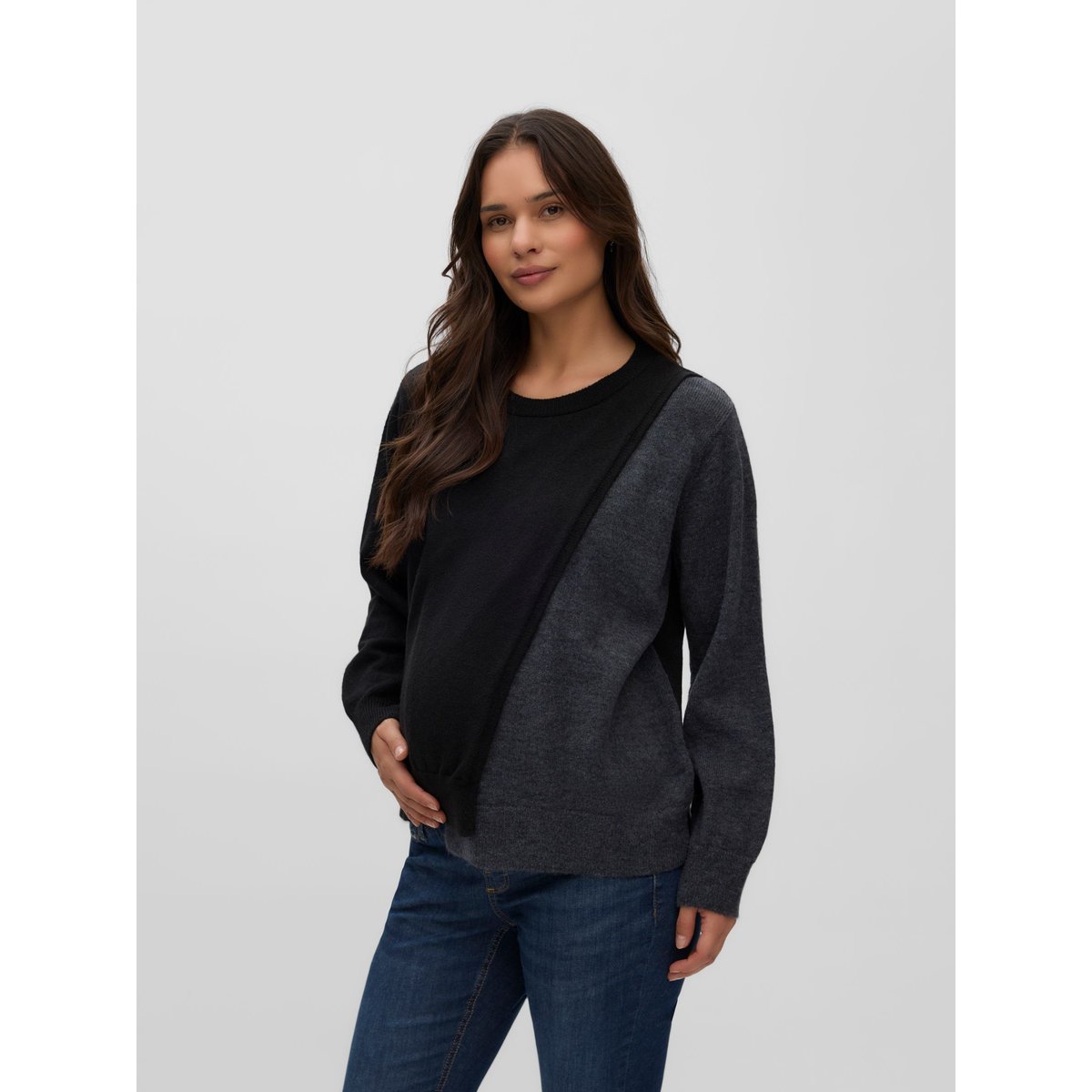 Pull En Maille noire - black, MAMA LICIOUS