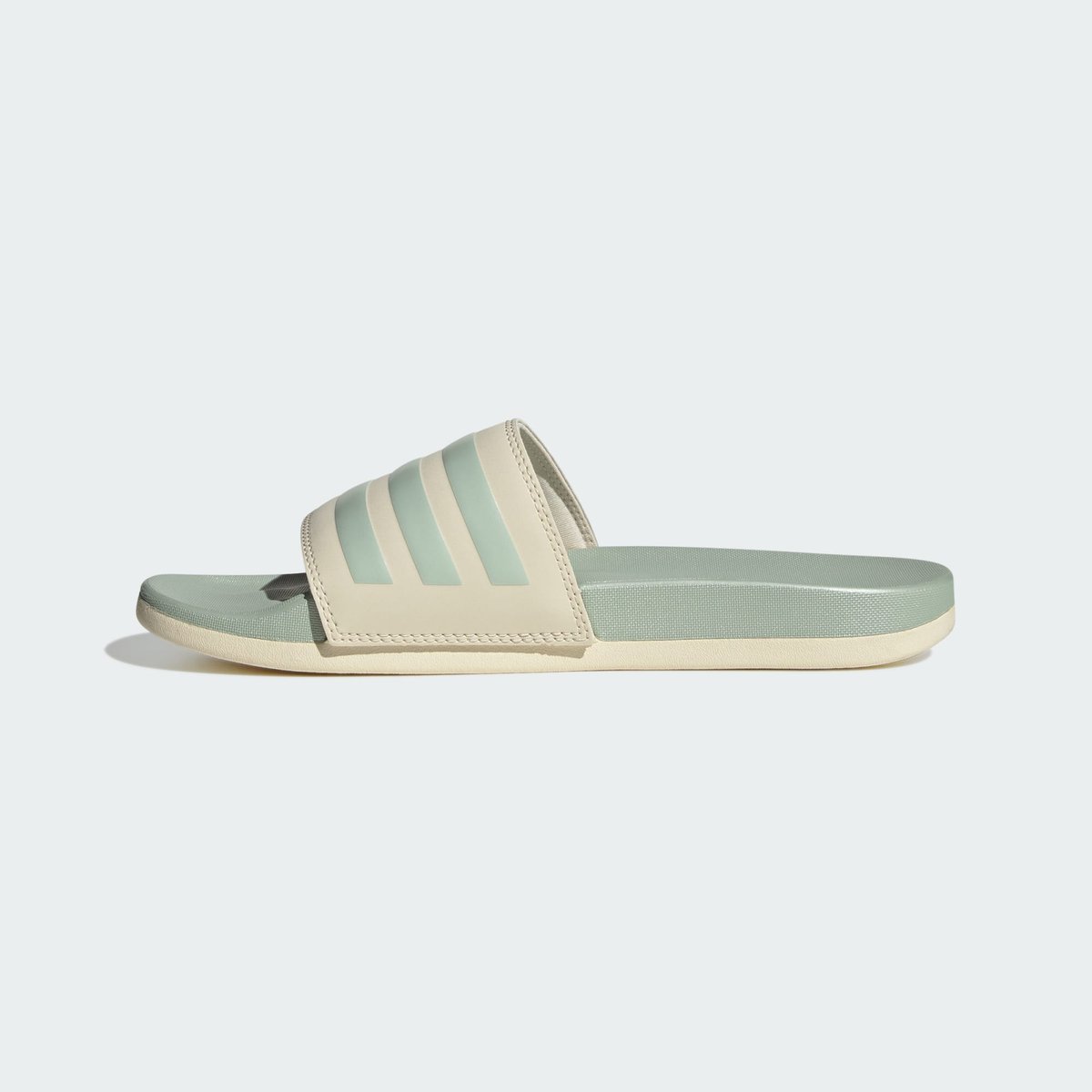 Claquettes Adilette Comfort wonder white / linen green met. / linen green met., ADIDAS SPORTSWEAR