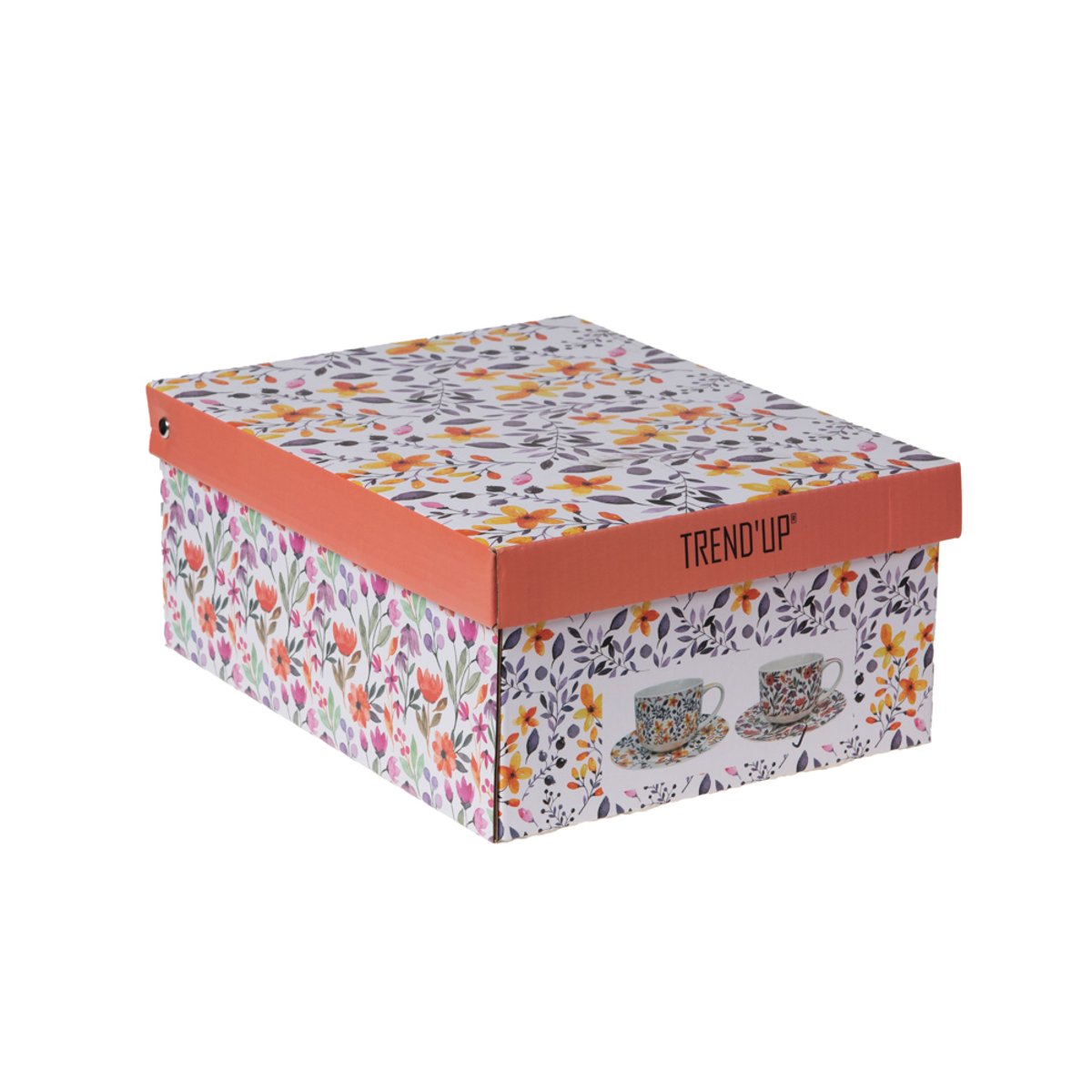 Coffret déjeuner Blossia 47 cl (lot de 2) multicolore, TREND'UP