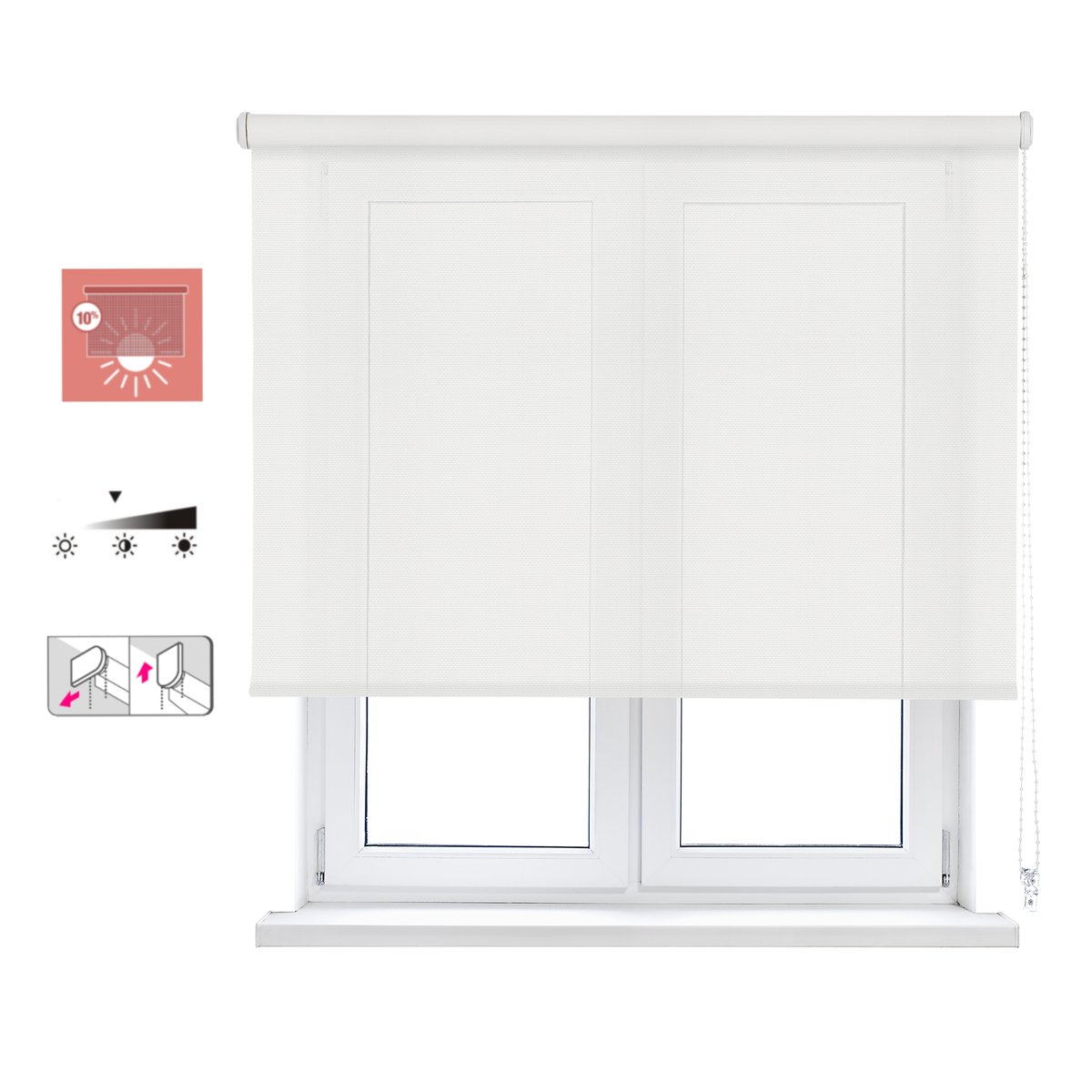Store enrouleur screen, NO SERIE blanc, INSPIRE