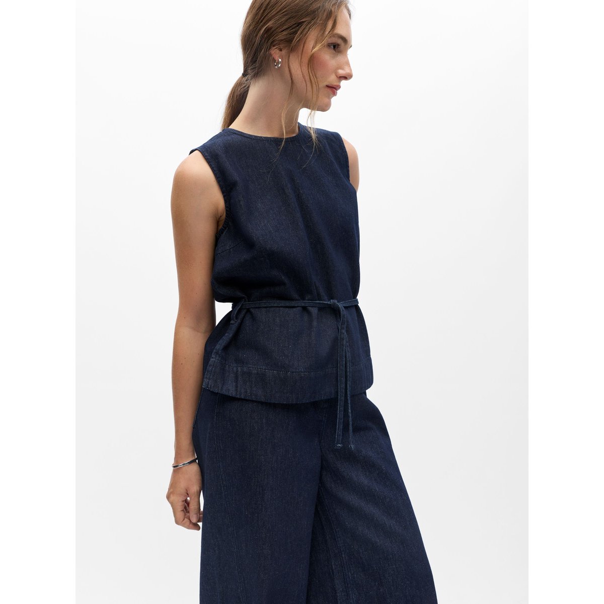 Top Sans Manches bleu - dark blue denim1, OBJECT