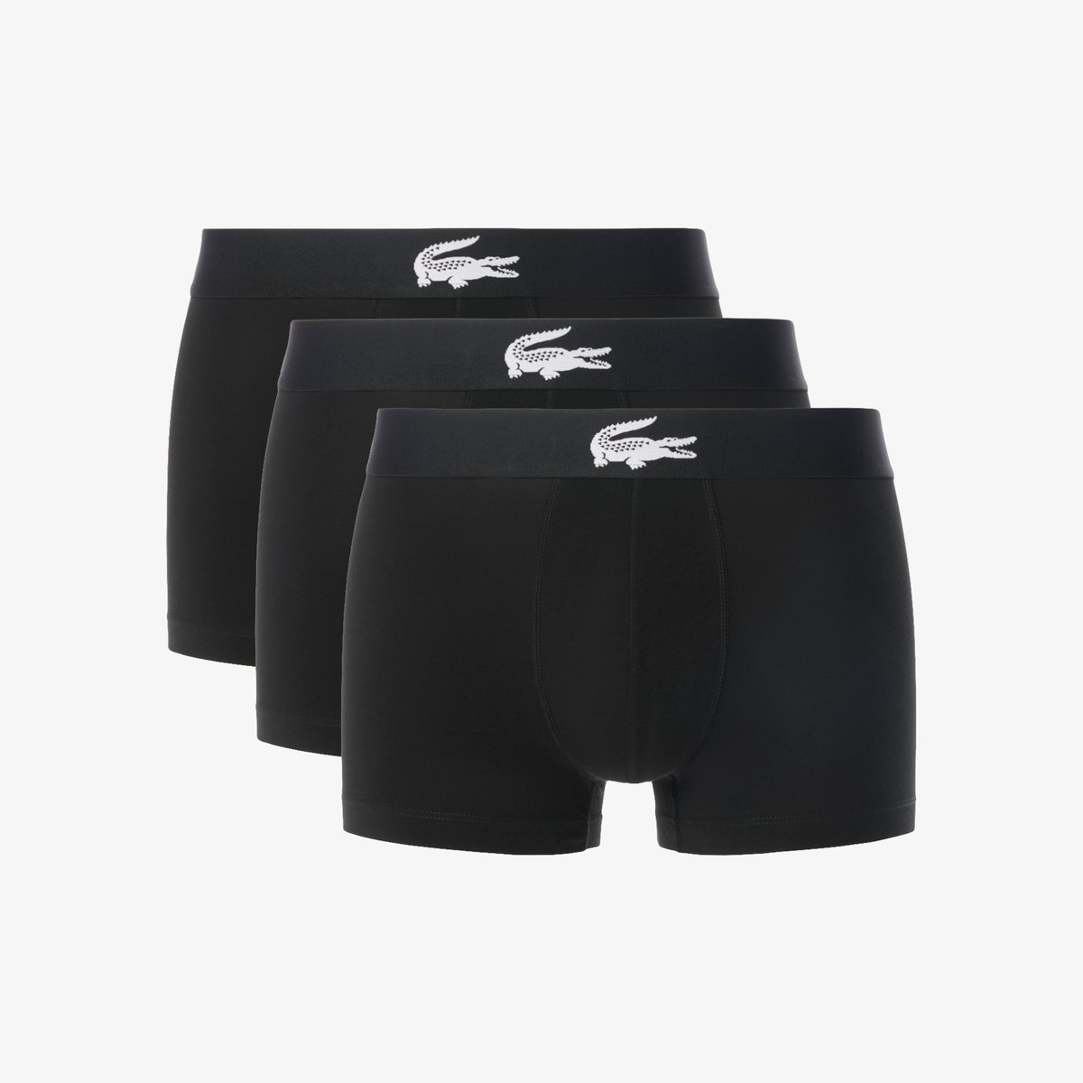 Lot de 3 boxers courts jersey stretch noir-031, LACOSTE