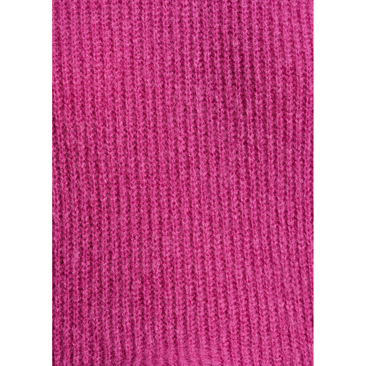 Pull manches longues col rond maille à côtes pivoine, LA FEE MARABOUTEE