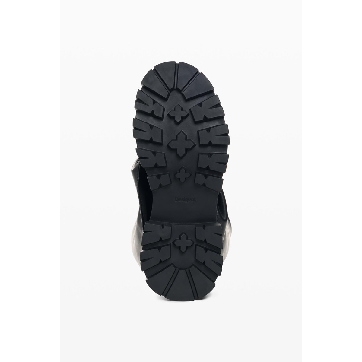 Bottes hautes effet cuir noir, DESIGUAL