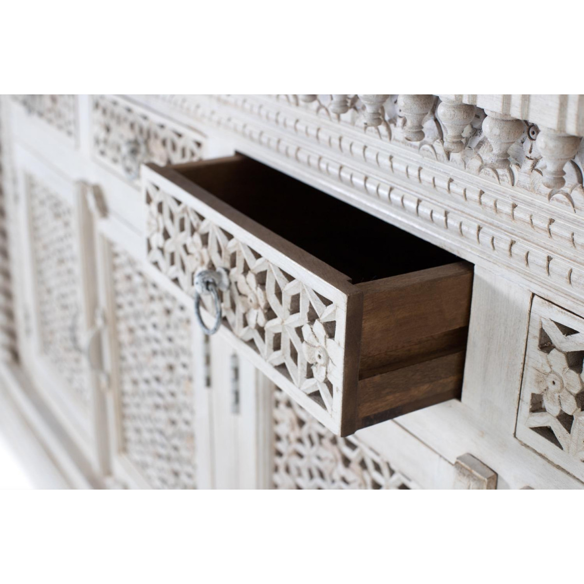 Bahut - OLÉNIE blanc, DECORATION D’AUTREFOIS