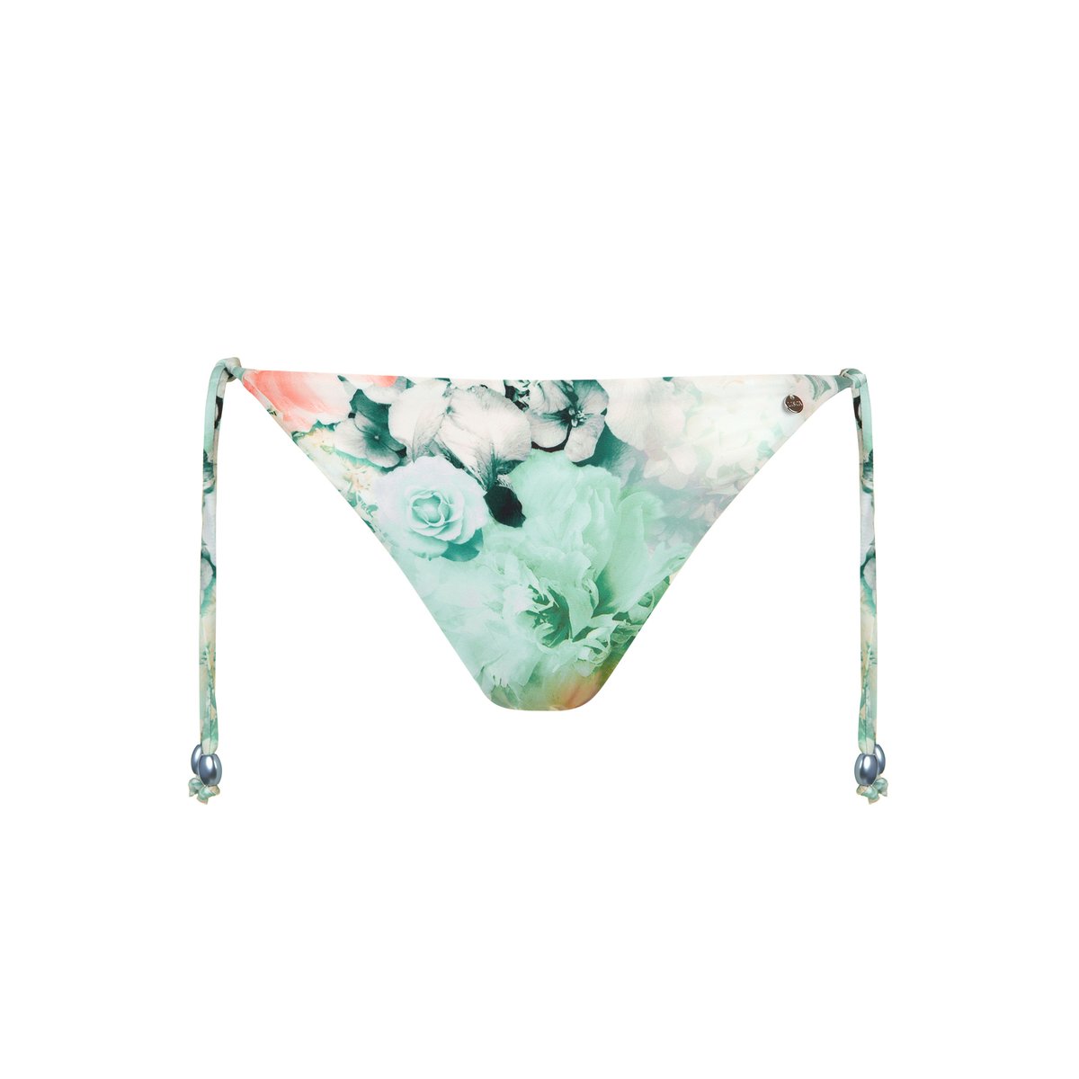 Bas maillot slip de bain taille basse à nouettes Japan vert, LISCA