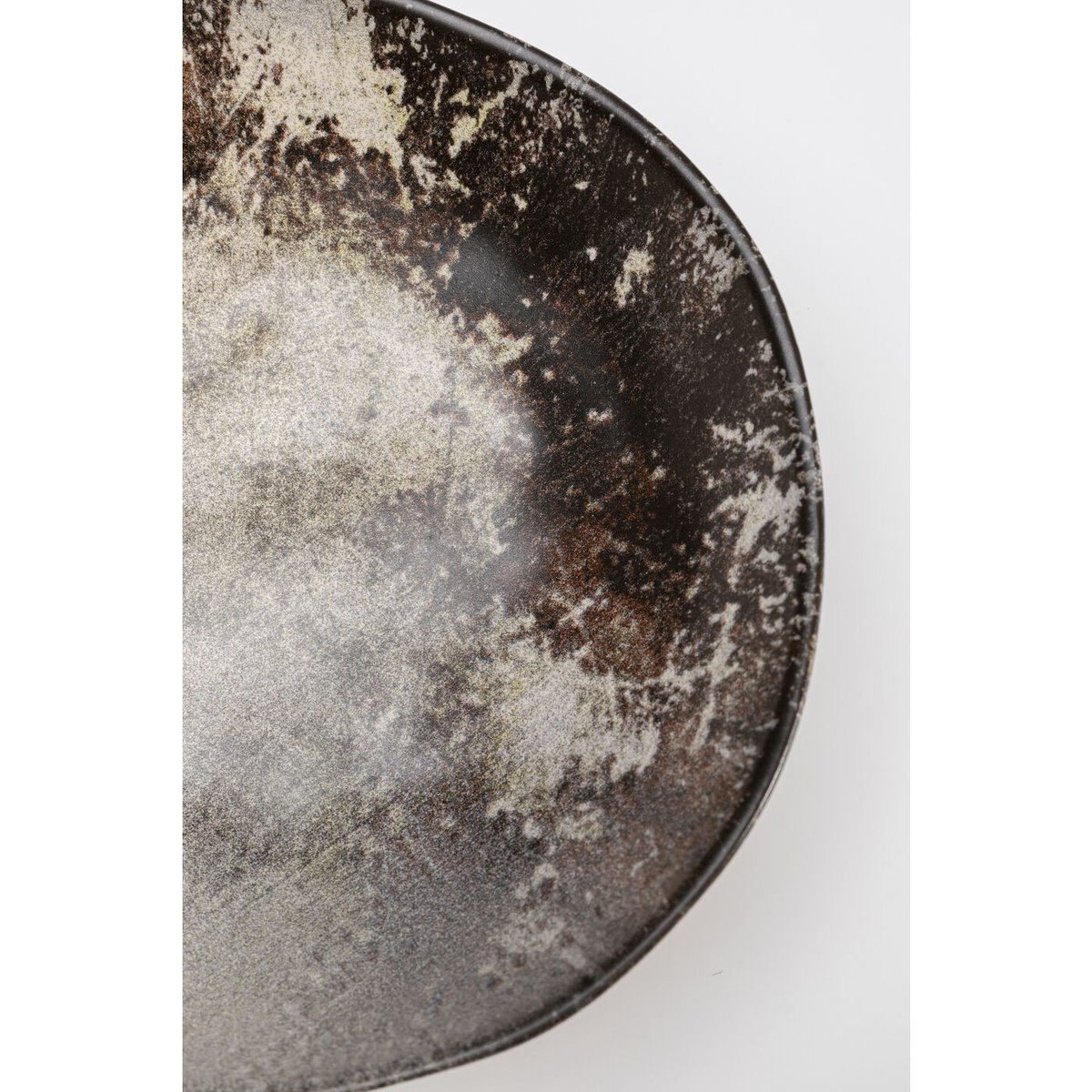 Lot de 4 assiettes creuses, SAVANNAH marron, KARE DESIGN