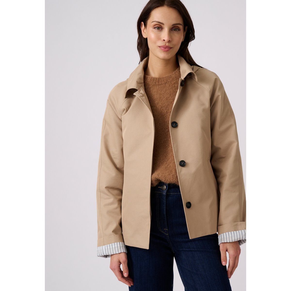 Trench court marron beige, DAMART