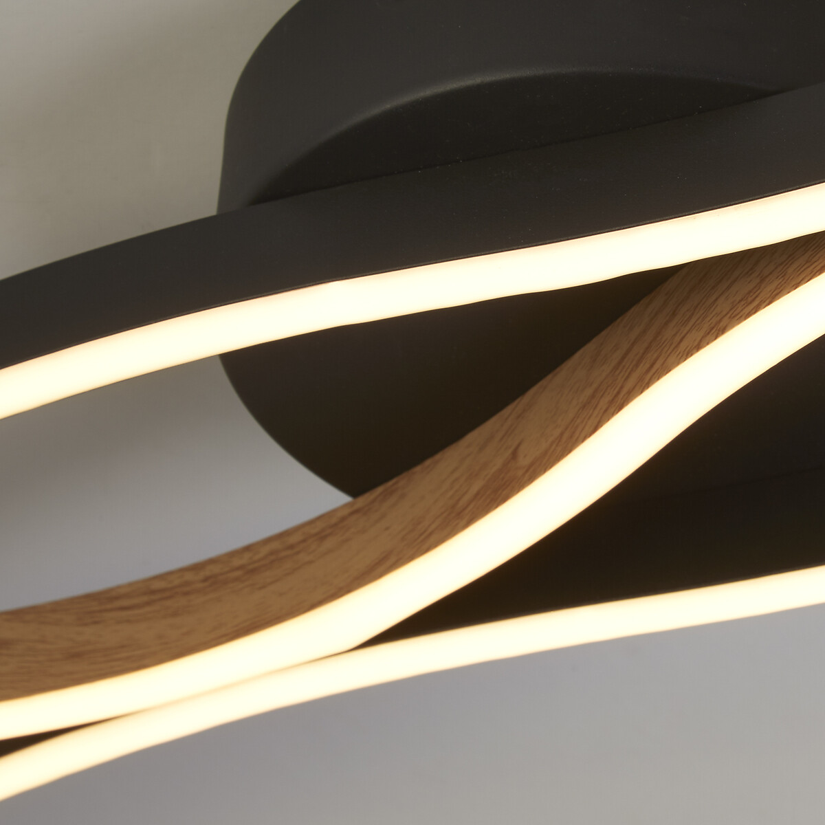 Bakersfield Flush Ceiling Light black, SO'HOME