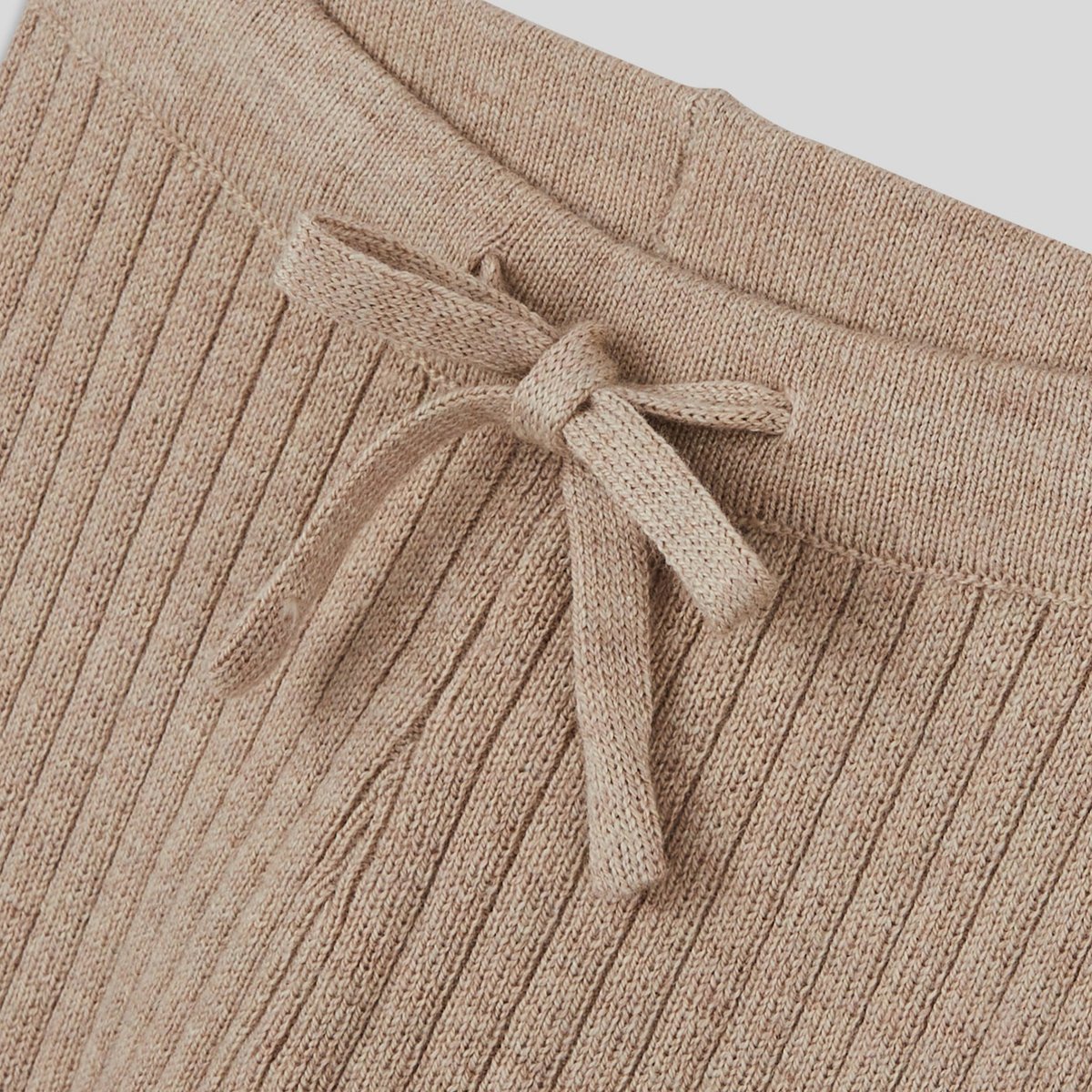Legging uni côtelé en tricot, fille, OEKO-TEX naturel chine, BOUT'CHOU