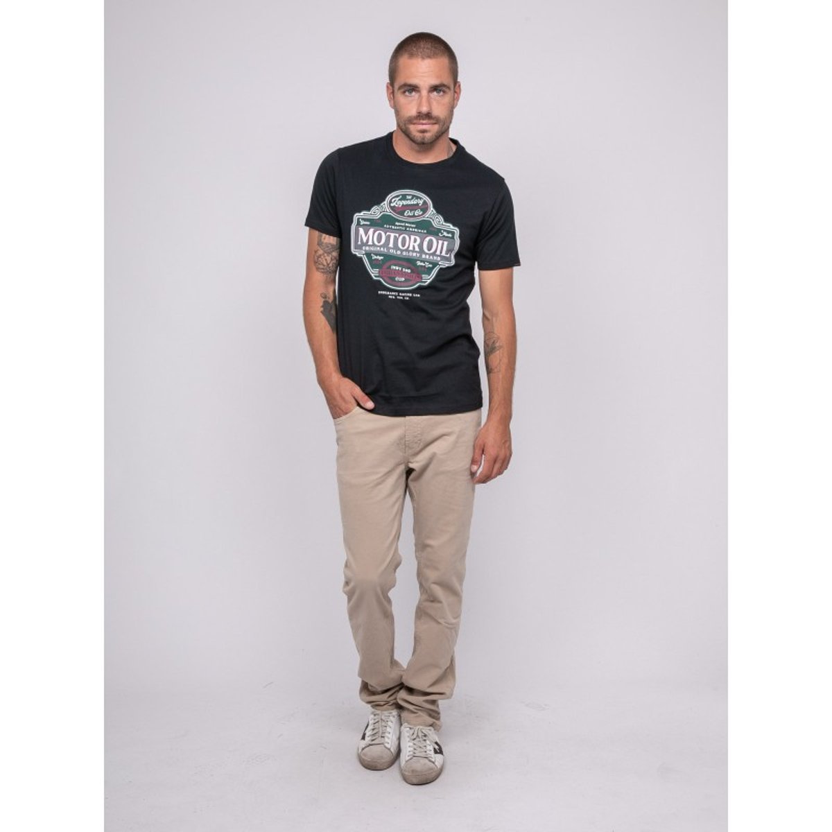 T-shirt Manches Courtes Imprimé Jarikart noir, RITCHIE