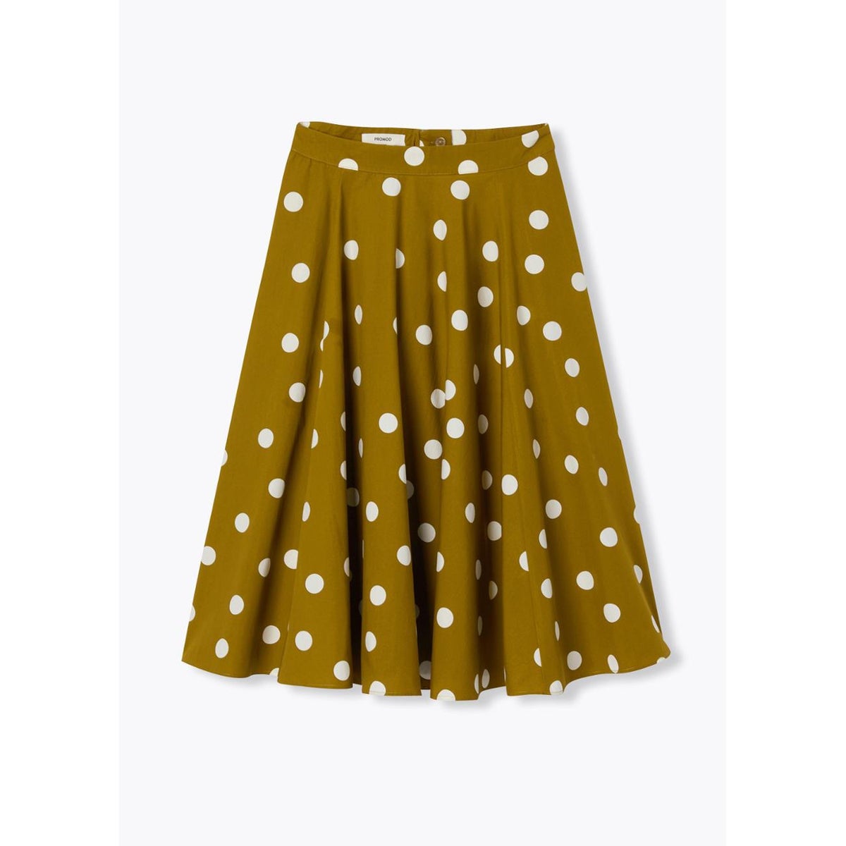 Jupe midi imprimée imprimé kaki, PROMOD