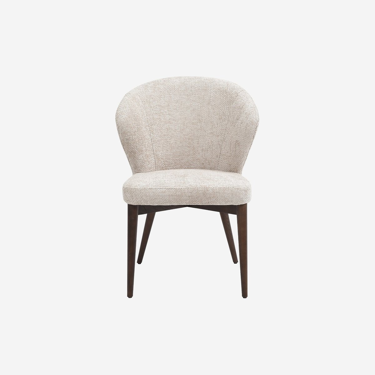 Chaise tissu LURIS crème, HABITAT