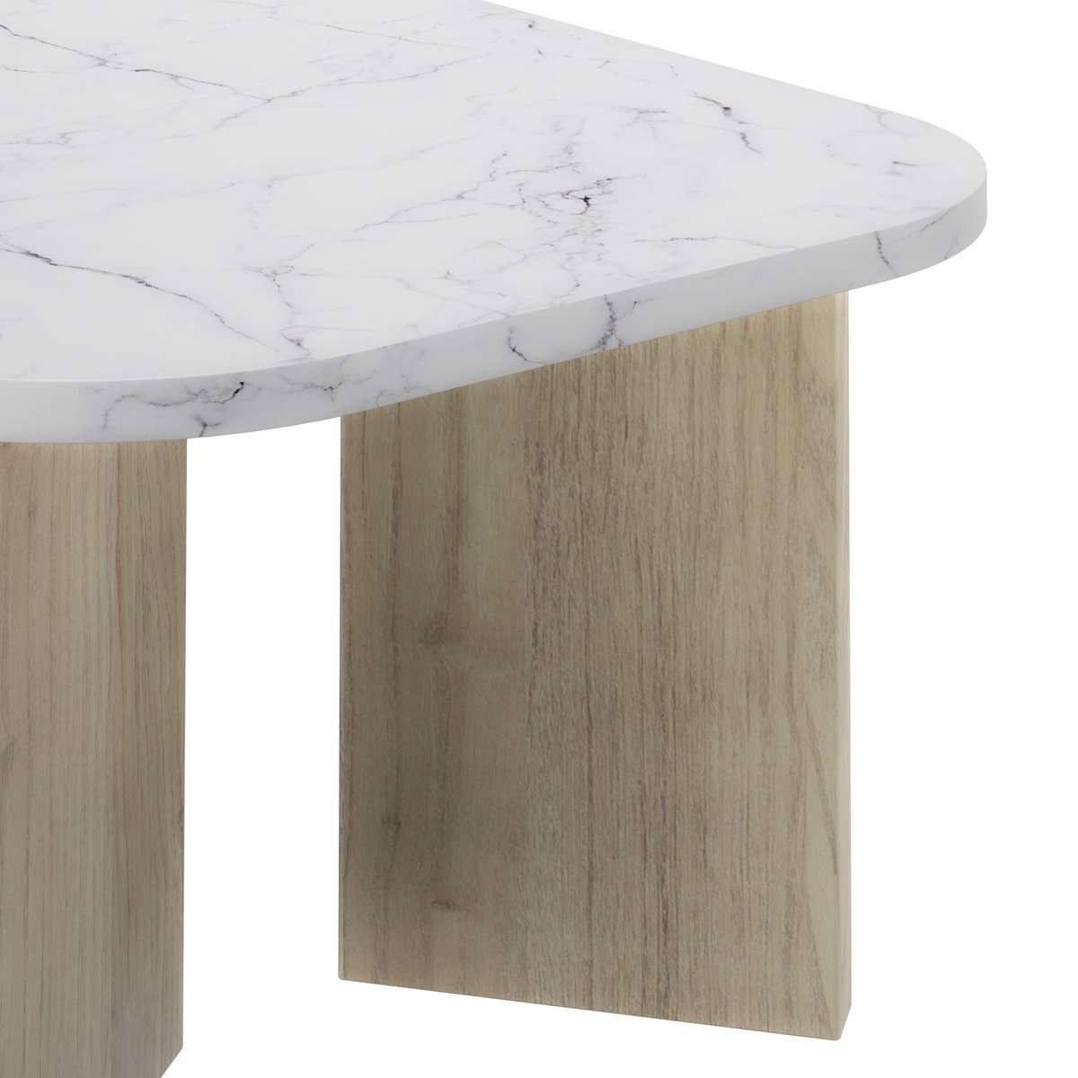 Table basse effet marbre QUARTZ beige, DIAGONE