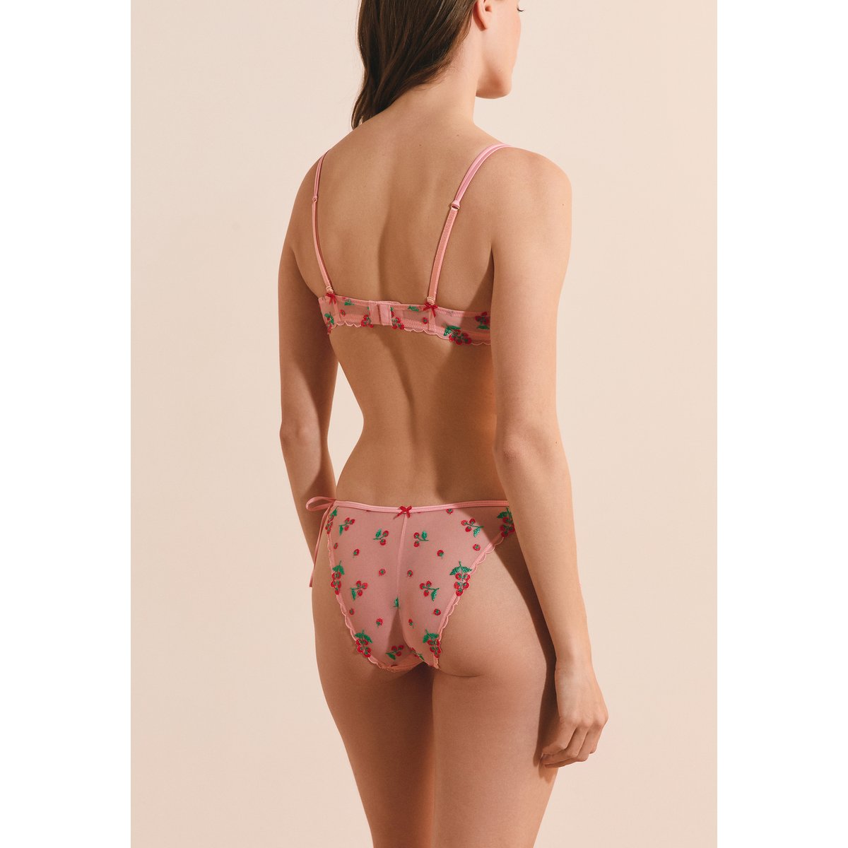 Culotte avec broderie tomates et noeuds TOMATO LOVE multicolore, ETAM