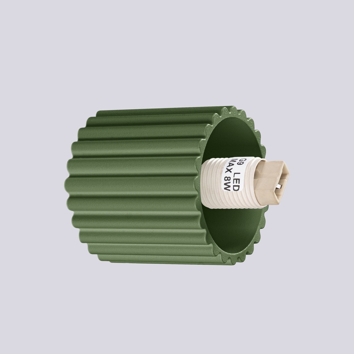 Applique Aluminium Vert Olive G9 1 Halo vert, EDEN